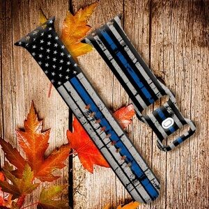 First Responder Blue Line Apple iWatch watchband